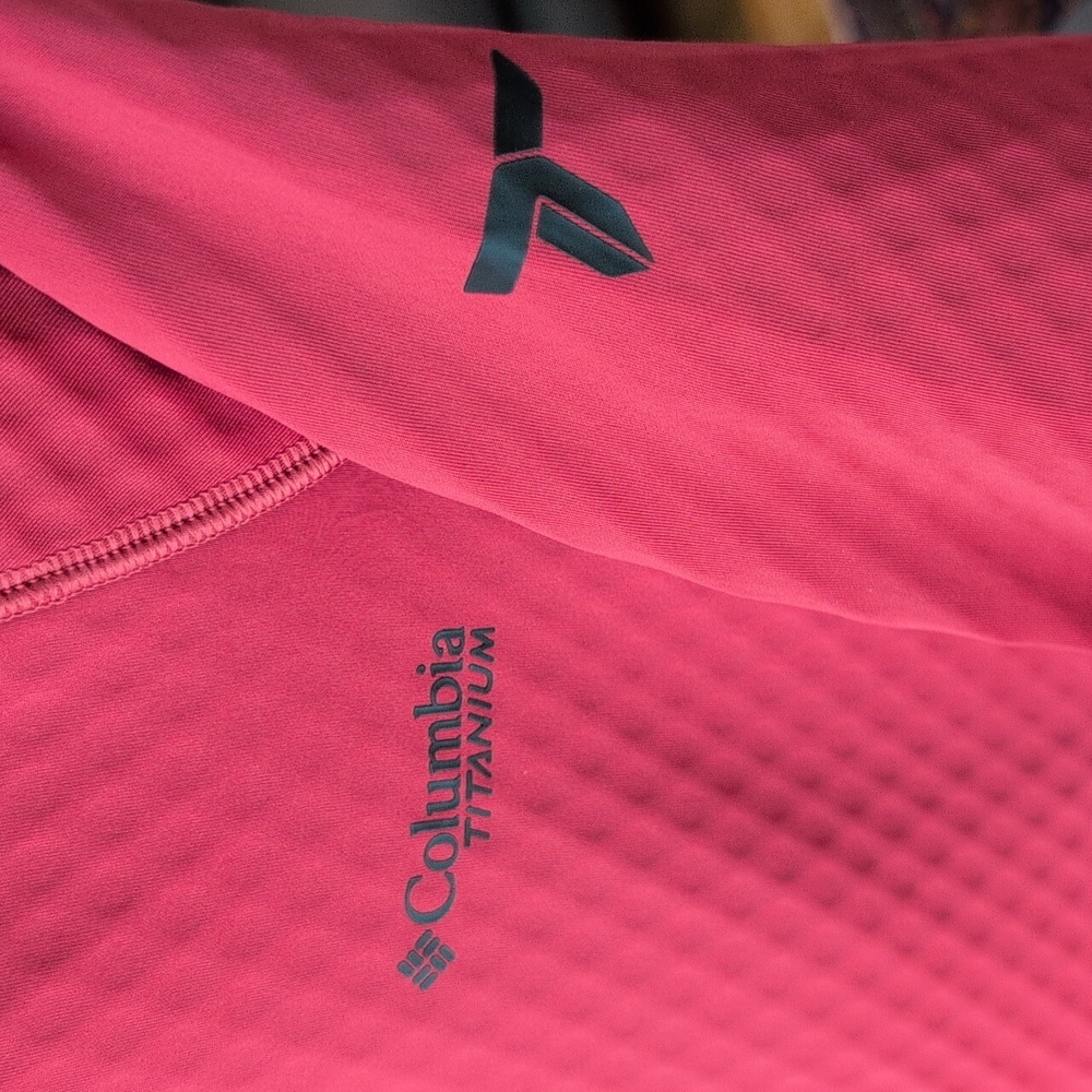 Columbia Crystal Leaf Omni-Heat Helix full-zip jacket, Red/Salmon, Ladies Medium - Picture 6 of 9
